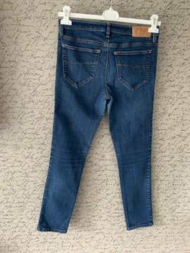 DIESEL SKINZEE ŚLICZNE SPODNIE JEANSOWE RURKI 31/34 !!