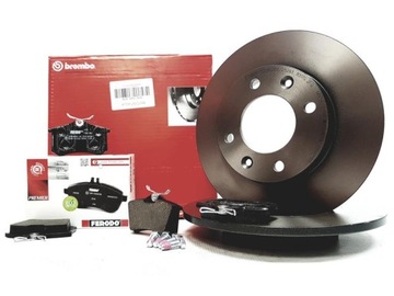 TARCZE BREMBO KLOCKI FERODO T PEUGEOT 307 PARTNER