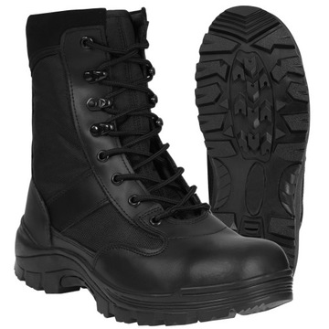 BUTY TAKTYCZNE WOJSKOWE OCHRONA SECURITY MIL-TEC Trekkingowe Czarne 43