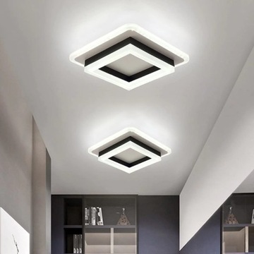 СВЕТОДИОДНЫЙ ПОТОЛОЧНЫЙ СВЕТИЛЬНИК ЧЕРНЫЙ КВАДРАТ 24ВТ 6500К