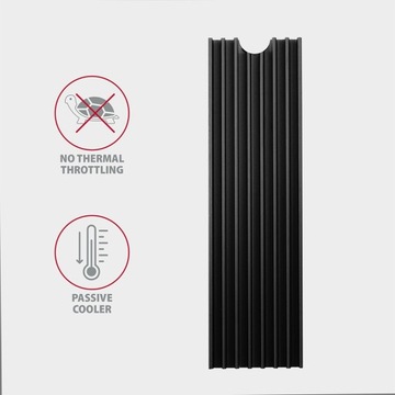 Пассивный радиатор для накопителей M.2 SSD Axagon 6 мм