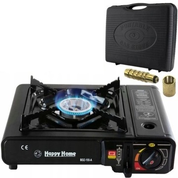 Kuchenka turystyczna gazowa Happy Home 2500W jednopalnikowa BDZ-155-A