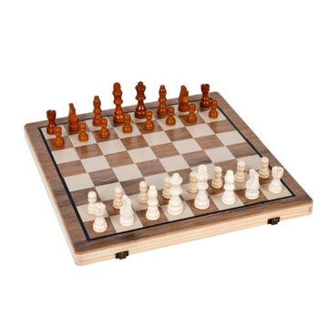 Трансграничные деревянные магнитные шахматы складные шахматы цвета ореха