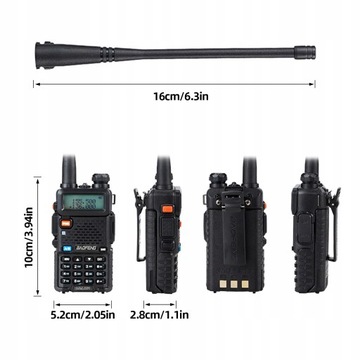 Радиосканер BAOFENG UV-5R 5W для экстренной помощи полиции