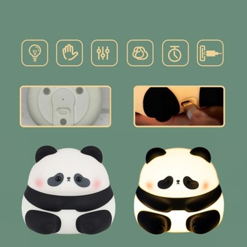 Силиконовый ночник Panda Soft, 3 уровня яркости