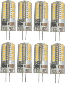ŻARÓWKA LED G4 7W 230V silikon 64led CIEPŁA lub ZIMNA