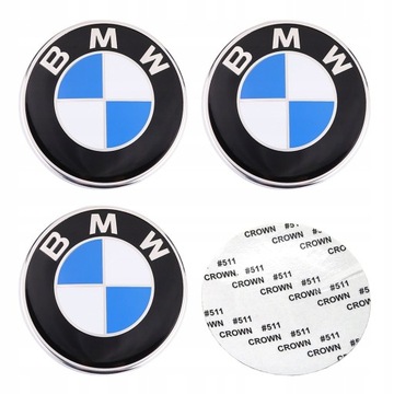 4x Naklejki koła samochodu logo BMW 65mm