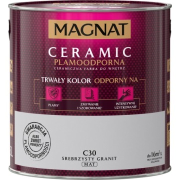 MAGNAT CERAMIC FARBA CERAMICZNA DO WNĘTRZ SREBRZYSTY GRANIT C30 5L