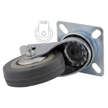 Комплект колесиков fi 75, 4 шт., шкаф, полка 42PPGUM75.