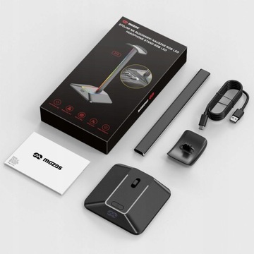 ПОДСТАВКА ДЛЯ ИГРОВЫХ НАУШНИКОВ RGB СВЕТОДИОДНАЯ ПОДСВЕТКА MOZOS USB HUB