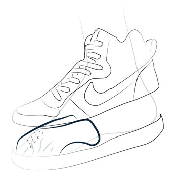 Ребра жесткости для мятых носков кроссовок