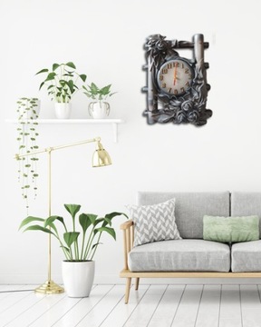 Настенные часы для гостиной BAMBUS кожаные B1-9