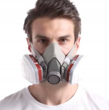 НАБОР МАСК ДЛЯ КРАСКИ ПОЛУМАСКА 6200 АНТИПЫЛЬ + ОЧКИ + ФИЛЬТРЫ