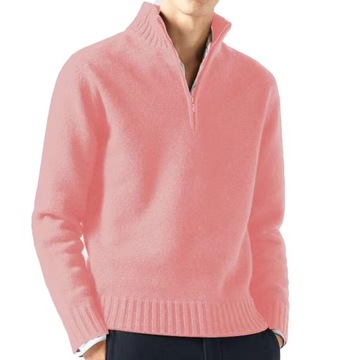 Wygodny I Elegancki Sweter Męski Z Grubą Dzianiną, Doskonały Na Zimę