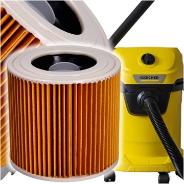 Filtr do ODKURZACZA Karcher WD3 WD2 HEPA walcowy wzmocniony