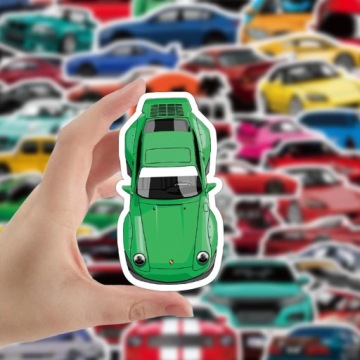 НАБОР ВОДОНЕПРОНИЦАЕМЫХ НАКЛЕЙКОВ MIX CARS 50 шт.