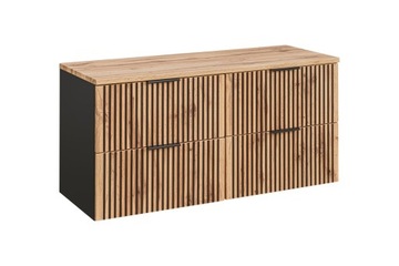 SZAFKA ŁAZIENKOWA Z BLATEM 120 CM DĄB WOTAN