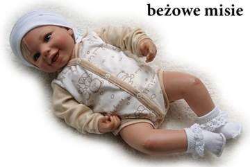 BODY rozpinane pajacyk długi rękaw 62 bawełniane