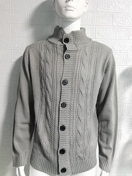 New 2023 Men's Thick Sweater Solid Cardigan Sweate