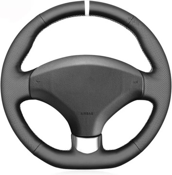 Pasuje do Peugeot 3008 2009-2016, pokrowiec na kierownicę samochodu,