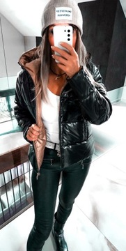 Стеганая женская куртка с капюшоном Classic Brown