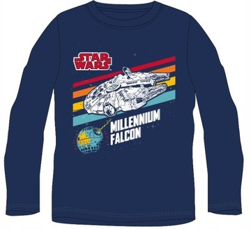 KOSZULKA TSHIRT BLUZKA STAR WARS DŁ. RĘKAW - 140