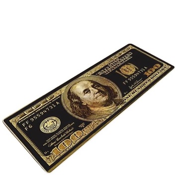 DYWAN DO POKOJU WZÓR 3D BANKNOT USD CZARNY 50X160