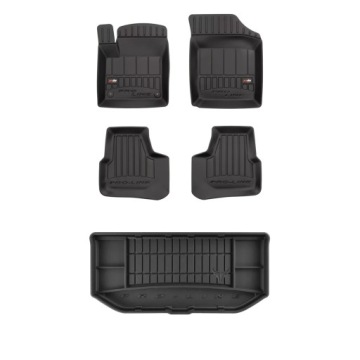 3D gumová sada koberců a rohožek Škoda Citigo 2011-2019 Hatchback, horní část