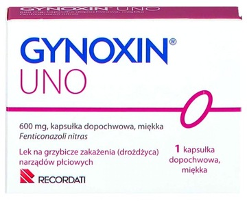 GYNOXIN Uno lek na grzybicę i infekcje 1 kapsułka