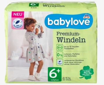 babylove Pieluszki Premium 7, 16 kg+, 30 szt.