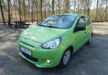 Mitsubishi Space Star Hatchback 5d 1.0 71KM 2014 Mitsubishi Space Star maly tani niezawodny ekonomiczny z KLIMATYZACJA