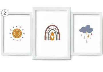 Установите 3pcs Picture Pired Pired 30x40