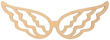 SKRZYDŁA do ANIOŁA drewniane 10x3,5cm MAKRAMA BAZA ANIOŁ