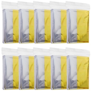 ТЕРМОАВАРИЙНОЕ ОДЕЯЛО ФОЛЬГА ЖИЗНИ 160х210 10 шт.