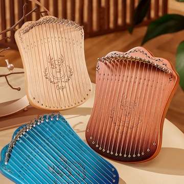 17-струнная арфа-лира портативная из массива бука