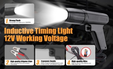 LAMPA STROBOSKOPOWA PROFESJONALNA ,Pistolet stroboskopowy 12V