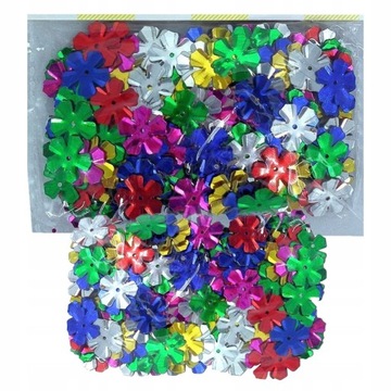 Konfetti Dekoracyjne Kwiaty Cekiny Ozdobne OKAZJA