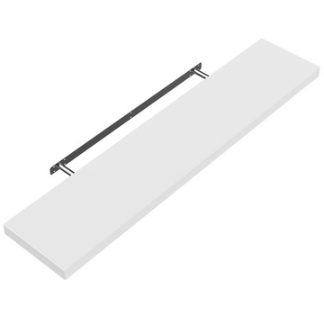 Casaria Półka ścienna Ukryty Uchwyt 110cm Biały