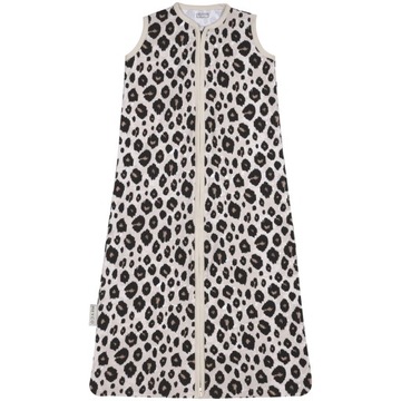 Meyco Baby Leopard śpiworek dla niemowląt - sand melange - 90cm