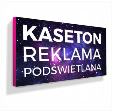 KASETON REKLAMOWY LED 100x50 cm + PROJEKT Warszawa