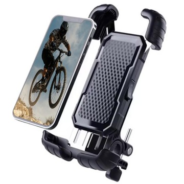 Велосипедный держатель для мотоциклетного телефона, скутера, ПРОЧНЫЙ, ПОВОРОТНЫЙ на 360°, до 7 дюймов