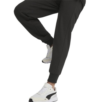 PUMA SPODNIE DRESOWE MĘSKIE BAWEŁNIANE ESS 2 COL LOGO PANTS CZARNE r.L