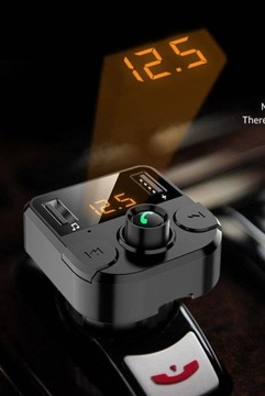 FM-передатчик Bluetooth, зарядное устройство для MP3 с 2 USB-портами