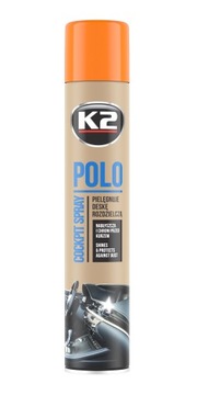 K2 POLO DO KOKPITU BRZOSKWINIA 750ML plak plastiki