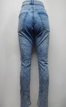 H&M spodnie damskie jeans marmurek XL/42