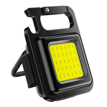 Mini latarka brelok do kluczy lampa awaryjna latarka USB latarka COB brelok