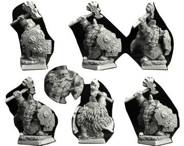 RESIN Dwarf Lord Steelbane 28mm scibor 28FM0372
