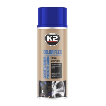 K2 COLOR FLEX NIEBIESKI GUMA W SPRAYU L343NP 400ML