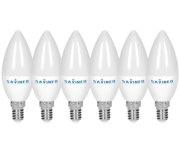 Żarówka LED ŚWIECZKA E14 8W 6000K zimna biel