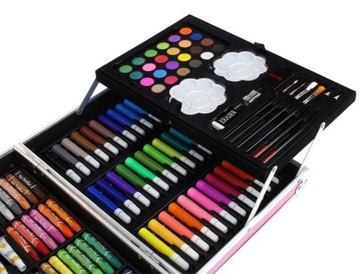 НАБОР РИСОВАНИЙ В ЧЕМОДАНЕ 145 ДЕТАЛЕЙ